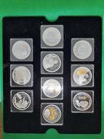 10 Verzilverde Herdenkingsmunten, Postzegels en Munten, Munten | Nederland, Ophalen of Verzenden