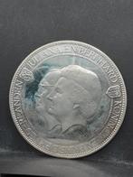 Zilveren penning koningin Juliana en Bernhard, Ophalen of Verzenden, Zilver, Nederland