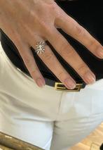 14 Karaat Witgouden Fantasie Ring 0.50 ct Diamant, -, -, Ophalen of Verzenden, Dame