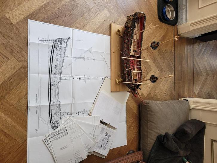 De zeven provinciën 1665 tekeningen, Hobby en Vrije tijd, Modelbouw | Boten en Schepen, Zo goed als nieuw, 1:50 tot 1:200, Overige merken