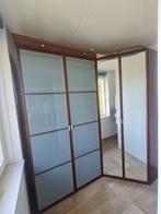 Hoekkledingkast, veel planken, lades, spiegel. Leveren mgl., 200 cm of meer, Ikea, Met klep(pen), Ophalen of Verzenden