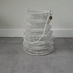 Windlicht draad lantaarn riviera maison wit, Overige materialen, Gebruikt, Wit, Ophalen of Verzenden