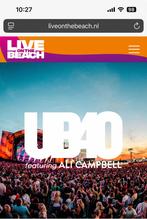 STRANDCONCERT: UB40 ft. Ali Campbell 3 september, Tickets en Kaartjes, Twee personen, September