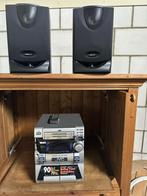 JVC Stereo-set met Cassette, CD en Radio incl boxen, Ophalen, Gebruikt, Cassettedeck, JVC
