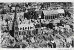 Zwolle, R.K. kerk, luchtfoto, K.L.M., Verzamelen, Ansichtkaarten | Nederland, Verzenden, 1940 tot 1960, Ongelopen, Overijssel