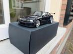 1:18 BMW (E46) M3 GTR Donkerblauw Street 2001 Minichamps, Hobby en Vrije tijd, Modelauto's | 1:18, Minichamps, Auto, Ophalen of Verzenden