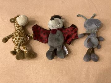 Nici giraffe vleermuis met geluid en mier 20 cm knuffels! beschikbaar voor biedingen