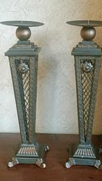 Set van 2 decoratieve kaarsstandaards, Ophalen of Verzenden, Overige materialen