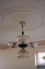 Antieke lamp met 4 kelken uit Zweden, Antiek en Kunst, Antiek | Lampen, Ophalen of Verzenden