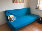Blauwe Ikea Slaapbank - 2 persoons, Ophalen, Gebruikt, Blauw, Tweepersoons