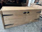 Steigerhouten Kast met Deuren, Minder dan 50 cm, Gebruikt, 100 tot 150 cm, Ophalen of Verzenden