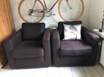 Bruine Linteloo happy living fauteuils, tijdloos design., Huis en Inrichting, Fauteuils, Ophalen, Design comfortabel, 75 tot 100 cm