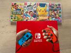 Nintendo Switch incl 4 Games, Spelcomputers en Games, Spelcomputers | Nintendo Switch, Ophalen of Verzenden, Zo goed als nieuw
