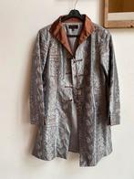 Satijnen jas, Kleding | Dames, Ophalen of Verzenden, Zo goed als nieuw, Maat 38/40 (M), Grijs