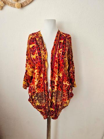 Vintage oversized boho kimono blouse allsize beschikbaar voor biedingen