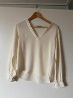 Crème blouse met lange mouwen - Feestelijk!, Beige, Ophalen of Verzenden, Zo goed als nieuw, Maat 34 (XS) of kleiner