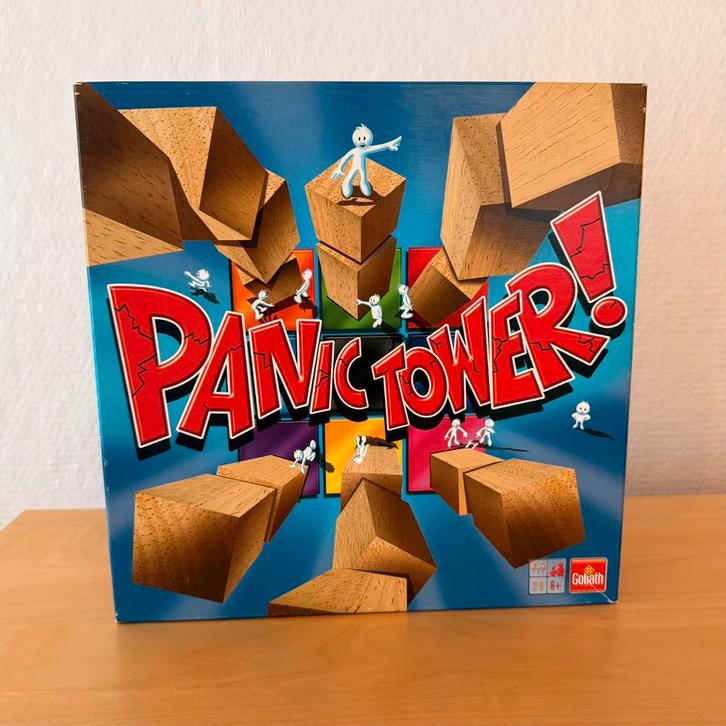 ️ Panic Tower bordspel, Hobby en Vrije tijd, Gezelschapsspellen | Bordspellen, Zo goed als nieuw, Een of twee spelers, Drie of vier spelers