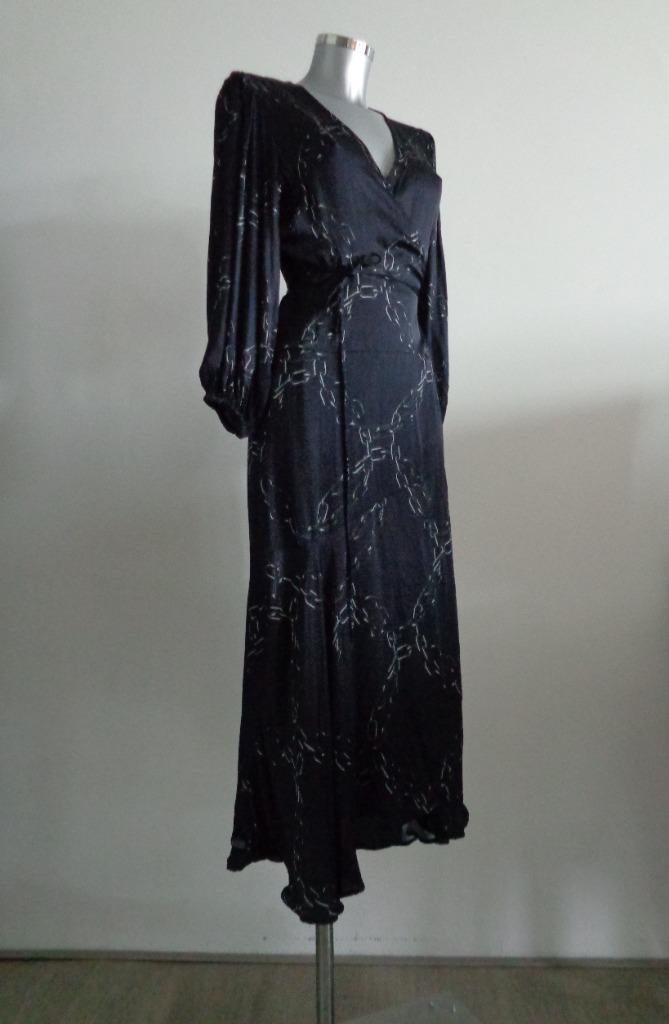 Zoe Karssen viscose wrapdress, maat medium, Kleding | Dames, Jurken, Zo goed als nieuw, Maat 38/40 (M), Zwart, Onder de knie, Ophalen of Verzenden