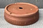 Bonsai Drum XL bruin ongeglazuurd aardewerk 41x10,5, 40 cm of meer, Rond, Ophalen of Verzenden, Zo goed als nieuw