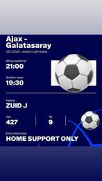 Ajax vs Galatasaray, Losse kaart, Eén persoon, November, Europa of Champions League