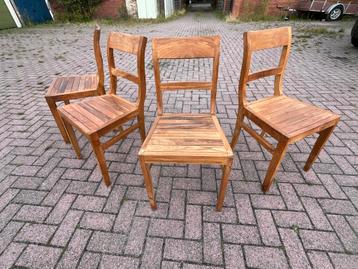 Teakhouten Stoelen - Set van 4 beschikbaar voor biedingen