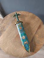 Prachtige Chinees dolk met cloisonné schede en jade handvat, Ophalen of Verzenden