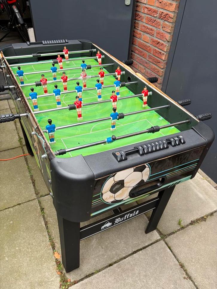 Buffalo Voetbaltafel, met extra nieuw speelveld., Hobby en Vrije tijd, Gezelschapsspellen | Bordspellen, Gebruikt, Een of twee spelers