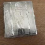 Verzilverde sigarettendoos. Nostalgie, Antiek en Kunst, Ophalen of Verzenden