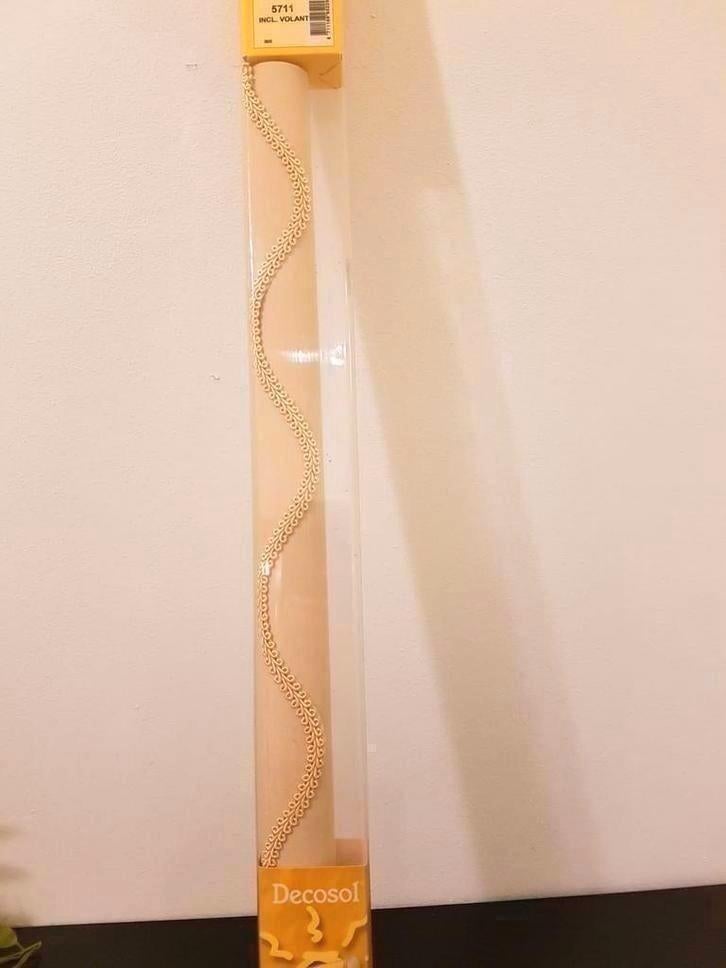Nieuwe decosol rolgordijn creme met volant 60 x 170, Ophalen of Verzenden, Nieuw