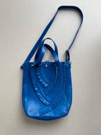 Studio JUX cobalt blauwe leren tas, Ophalen of Verzenden, Zo goed als nieuw, Blauw