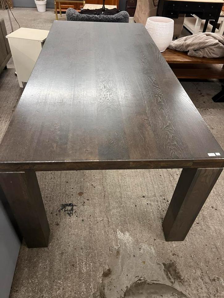 Grijse eettafel 78/100/220cm, Huis en Inrichting, Stoelen, Ophalen