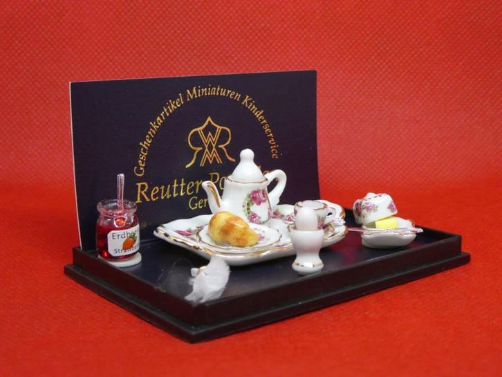 Reutter Porselein set voor poppenhuis - NIEUW, Verzamelen, Poppenhuizen en Toebehoren, Nieuw, Poppenhuis, Ophalen of Verzenden