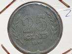 25 cent 1941 zink nr.4 (08), Postzegels en Munten, Munten | Nederland, Ophalen of Verzenden, Koningin Wilhelmina, 25 cent