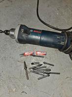 Stiftslijper, bosch blauw, type ggs 28c,  met frezen, Ophalen of Verzenden, Gebruikt, Elektrisch, Bosch