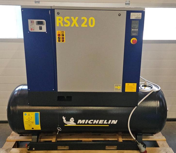 Michelin 20 PK 500 Liter Schroefcompressor Met Droger RSX 20, Doe-het-zelf en Verbouw, Compressors, Zo goed als nieuw, 10 bar of meer