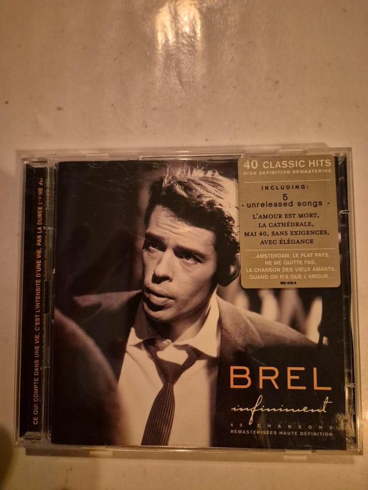 Jacques Brel - Infiniment. 2cd. 2003, Cd's en Dvd's, Cd's | Franstalig, Gebruikt, Ophalen of Verzenden