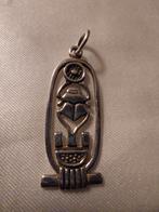 Zilveren kettinghanger scarabee, Gebruikt, Ophalen of Verzenden, Zilver, Dier