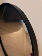 Vt wonen Zwart metalen ronde spiegel, Huis en Inrichting, Woonaccessoires | Spiegels, Ophalen, Rond, Zo goed als nieuw, 75 tot 100 cm