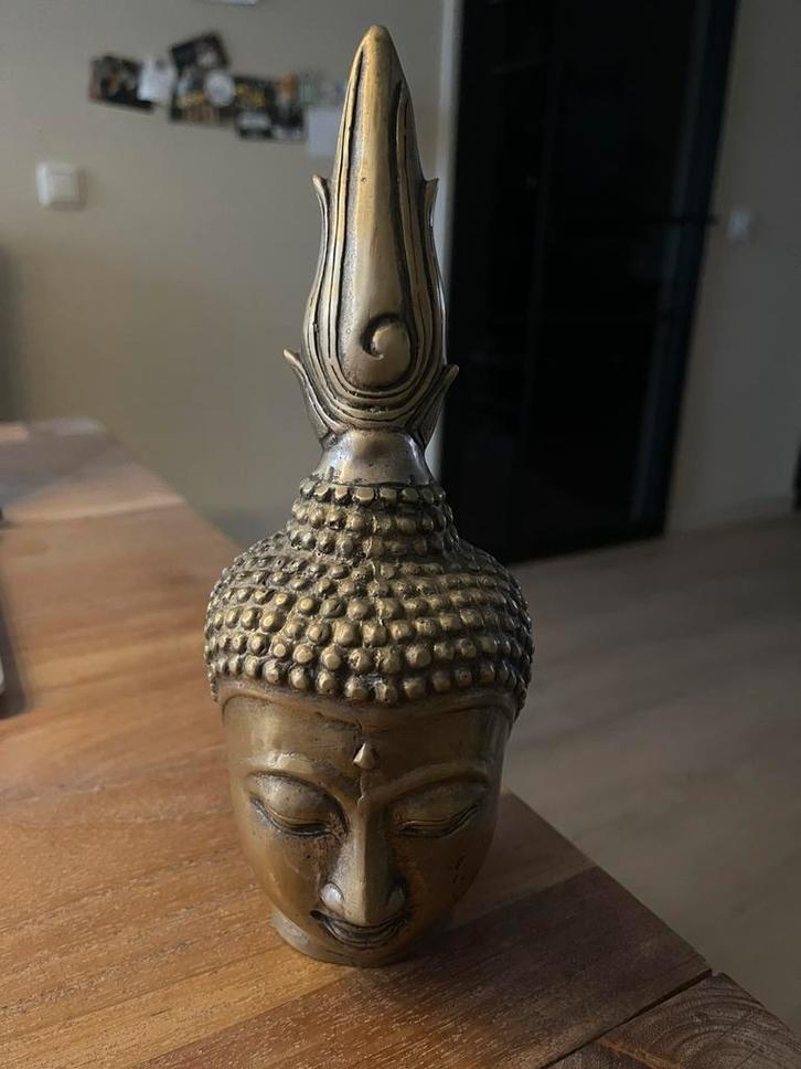 Boeddha beeld messing, Huis en Inrichting, Woonaccessoires | Boeddhabeelden, Zo goed als nieuw, Ophalen of Verzenden
