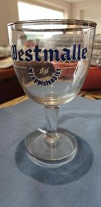glas bierglas op voet Westmalle trapistbier, Ophalen of Verzenden, Zo goed als nieuw, Bierglas
