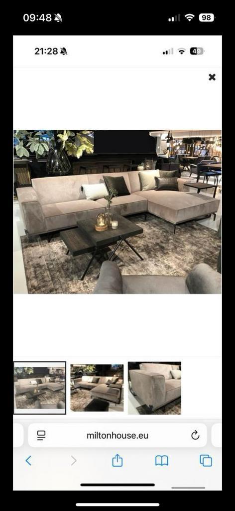 NIX DESIGN BANK MODEL SOPHIA, Huis en Inrichting, Banken | Bankstellen, Zo goed als nieuw, Hoekbank, Vierpersoons of meer, Overige materialen