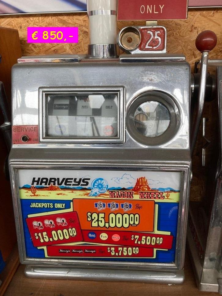 Gokkast Harveys (Amerikaanse / USA), Verzamelen, Automaten | Gokkasten en Fruitautomaten, Gebruikt, Overige munten, Met sleutels