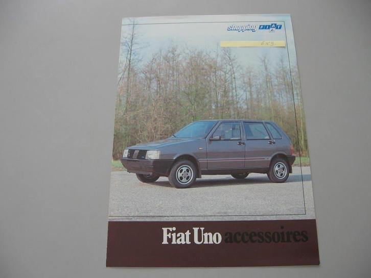 FT 659 FIAT UNO accessoires. uitvouwfolder, Boeken, Auto's | Folders en Tijdschriften, Zo goed als nieuw, Overige merken, Ophalen of Verzenden