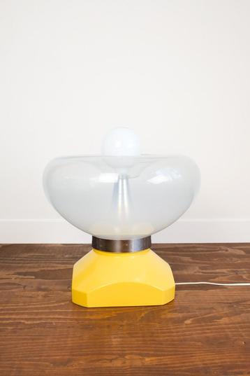 Gele Italiaanse Space Age Lamp