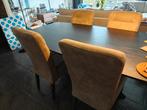 4x Eetkamerstoel Yvo, Huis en Inrichting, Ophalen, Gebruikt, Stof, Vier