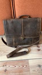 Mooie leren Buckle & Seam aktetas laptoptas, Ophalen of Verzenden, 15 inch, Zo goed als nieuw, Aktetas