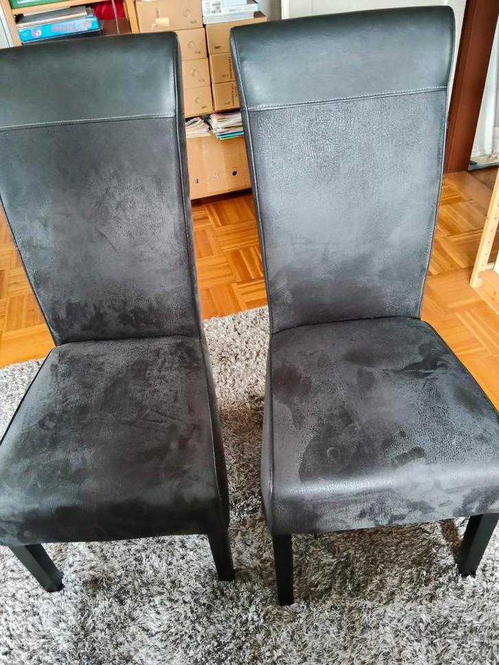 2 Stijlvolle Eetkamerstoelen, Huis en Inrichting, Stoelen, Gebruikt, Ophalen of Verzenden