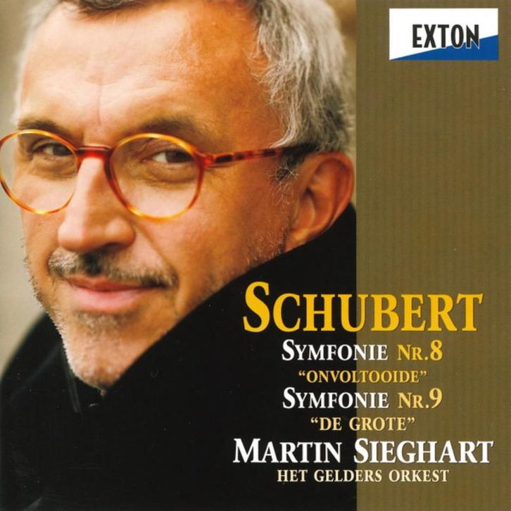 SCHUBERT Symfonie nr. 8 & 9 CD SIEGHART EXTON GELDERS ORK., Cd's en Dvd's, Cd's | Klassiek, Zo goed als nieuw, Orkest of Ballet