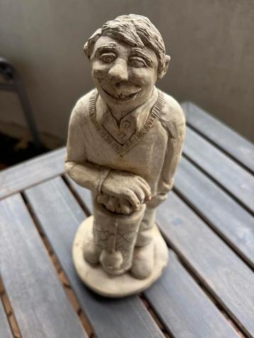 Stenen Beeld Golfer - D. Garden Signatuur - Kunstobject Golf beschikbaar voor biedingen