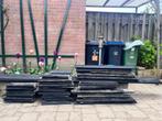 Garden Tiles and New Black Wood Planks for free, Tuin en Terras, Beton, 5 tot 10 m², Zo goed als nieuw, Ophalen